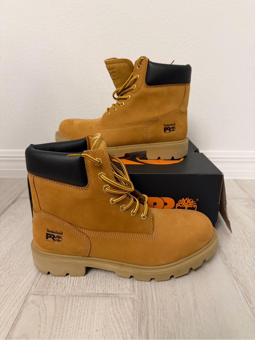 Timberland PRO Sawhorse 6" Soft Toe EH Wheat Work Boots Men's 11.5 M NEW IN BOX!